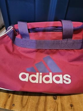 Adidas Pink & Purple Logo Duffel Bag